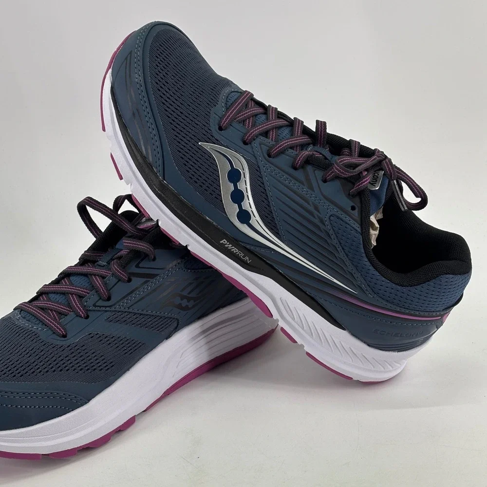 Saucony Echelon 8 Women Size 8.5 Alloy Sky Blue Purple Running Shoes S10576-25